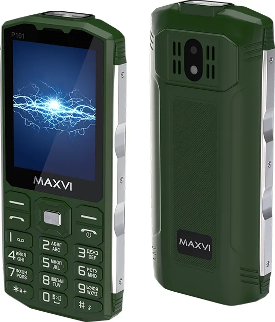 Телефон Maxvi P101 Green