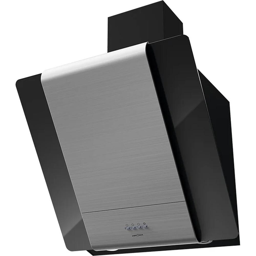 

Каминная вытяжка Krona TALLI 600 inox/black glass 3P