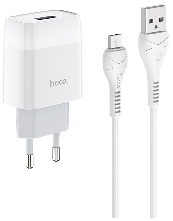 

Сетевое зарядное устройство Hoco C72A белый (6931474713001)