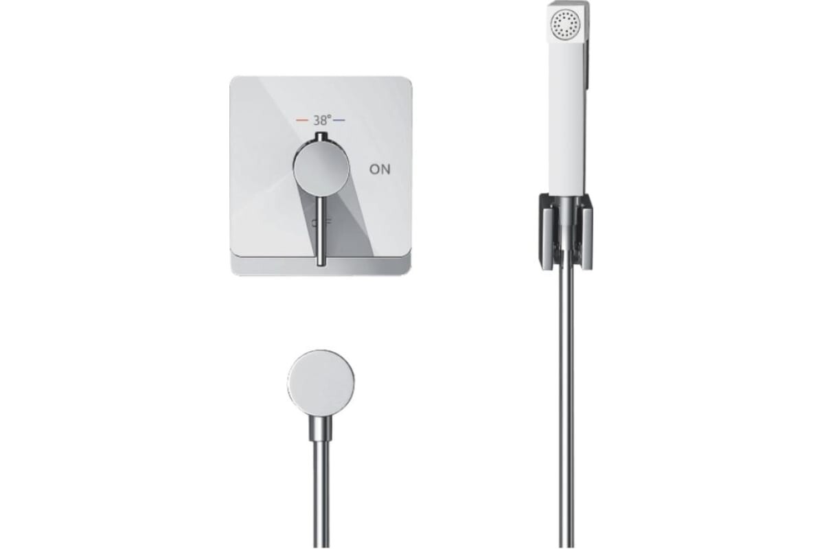 

Смеситель для биде Rose R105C белый/хром