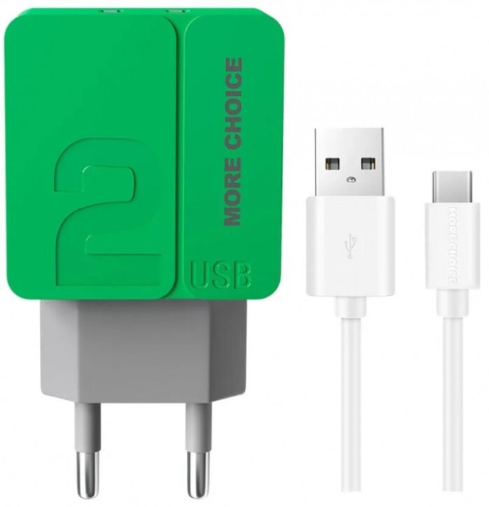 

Сетевое зарядное устройство More choice NC46a Green