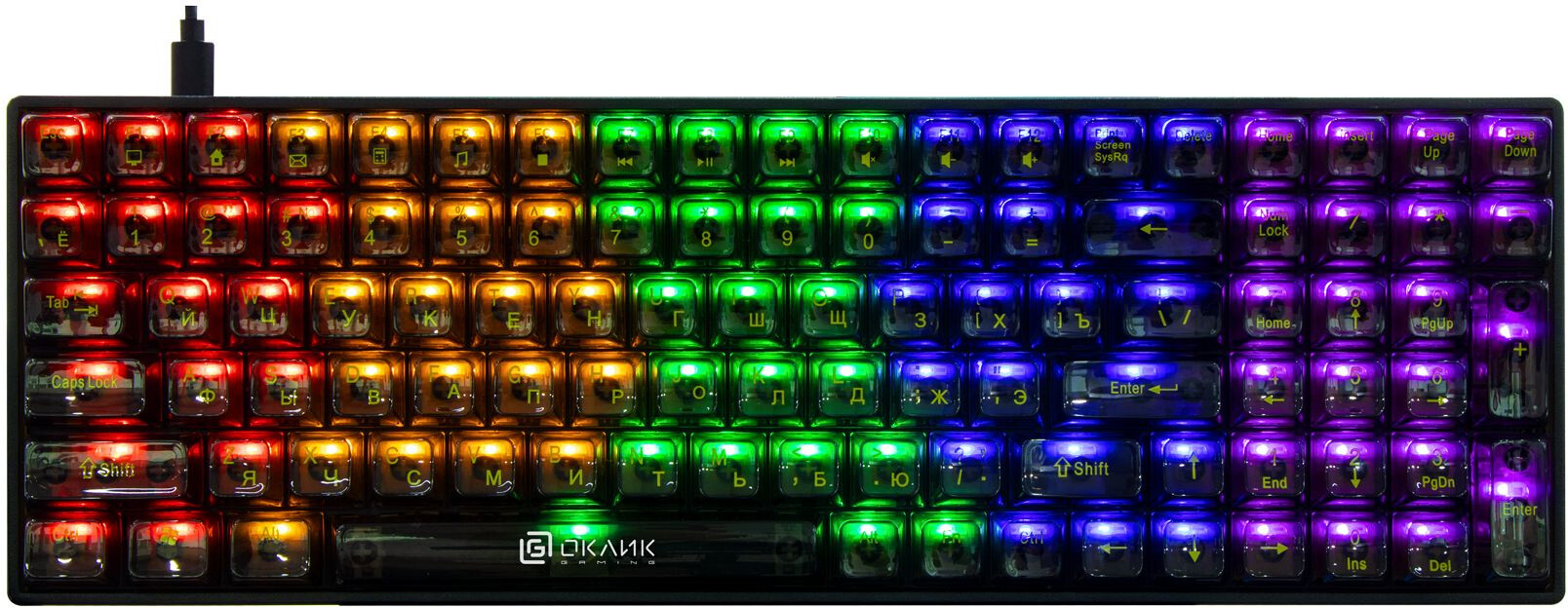 

Клавиатура Oklick 915GK черный USB (1790371)