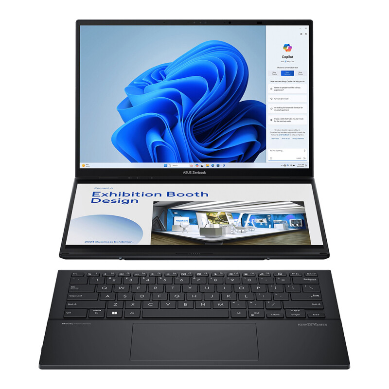

Ноутбук ASUS Zenbook Duo 14 OLED UX8406MA-QL056W Intel Core Ultra 7 155H/16GB/1024GB SSD/Win11 Home Gray (90NB12U1-M004U0)