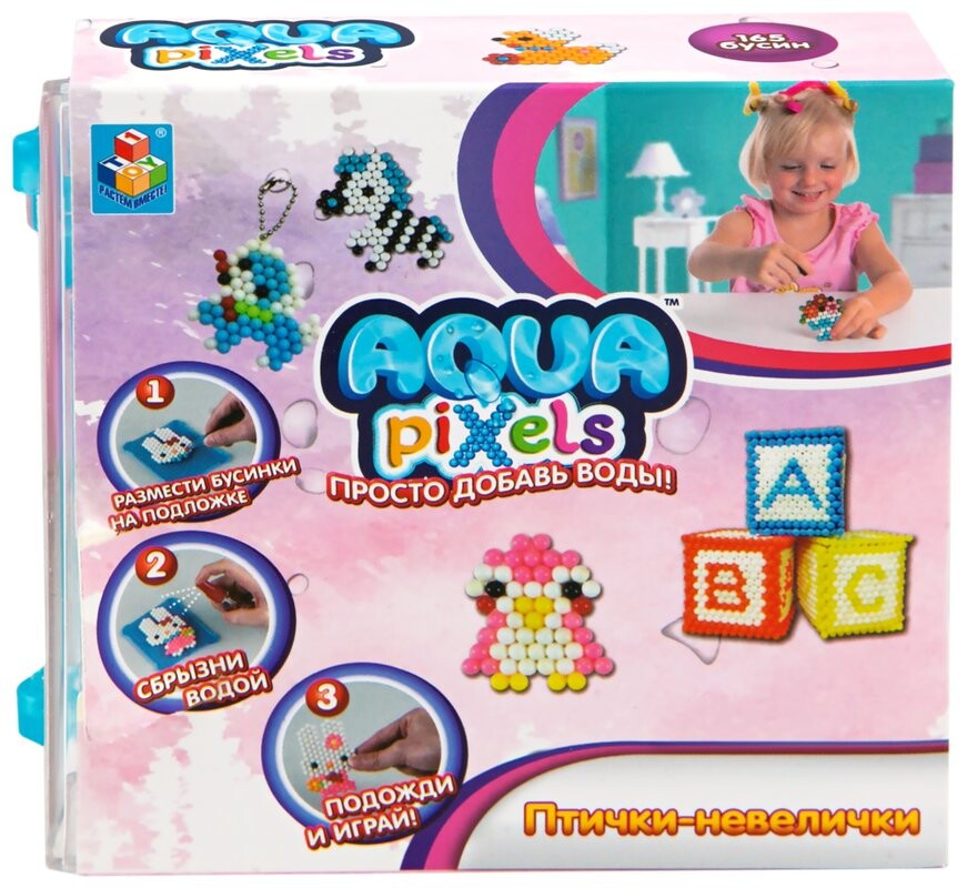 

Набор для творчества 1 TOY Aqua Pixels Птички- невелички 165дет (Т15233)