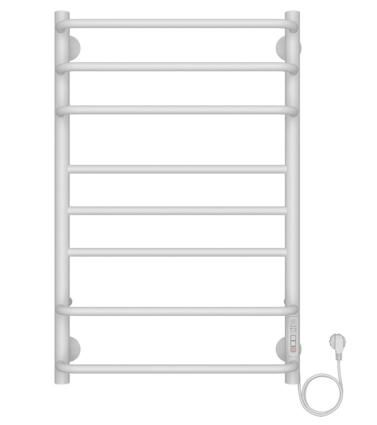 

Полотенцесушитель электрический Azario MILAN 500/800 8 секций, тен справа, белый (AZ90858W)