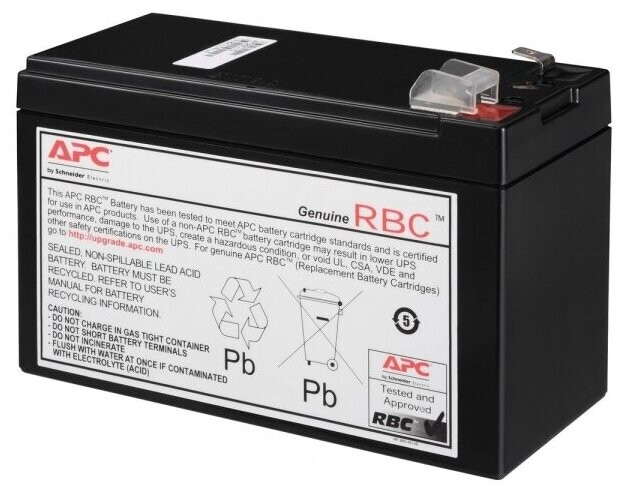 

Батарея для ИБП APC by Schneider Electric APCRBC110 12В 7Ач