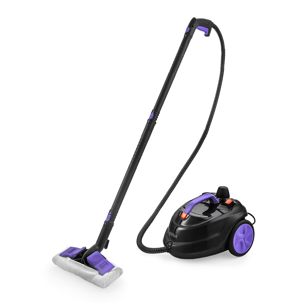 

Пароочиститель Kitfort KT-9104-1 черно-фиолетовый