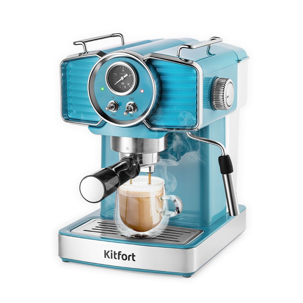 

Кофеварка Kitfort KT-7125-2 бирюзовый