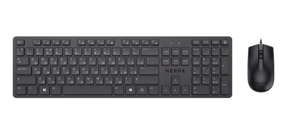 

Комплект мыши и клавиатуры Nerpa NRP-MK150-W-BLK