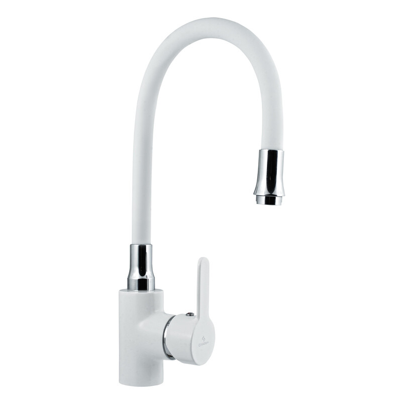 

Смеситель для кухни Славен Коттедж Ф26 белый (СЛ-ЦВ-Ф26)