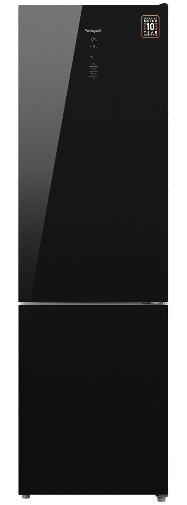 

Холодильник Weissgauff WRK 185 Total NoFrost Inverter Black Glass