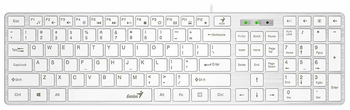 

Клавиатура Genius SlimStar 126 белый