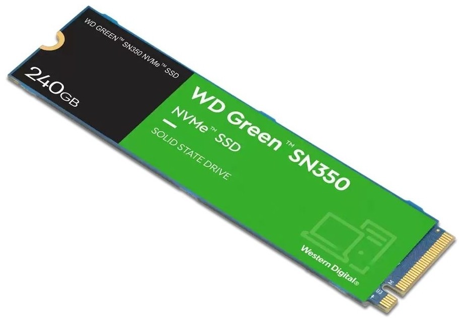 

SSD накопитель Western Digital Green SN350 240ГБ M.2 2280 (WDS240G2G0C)