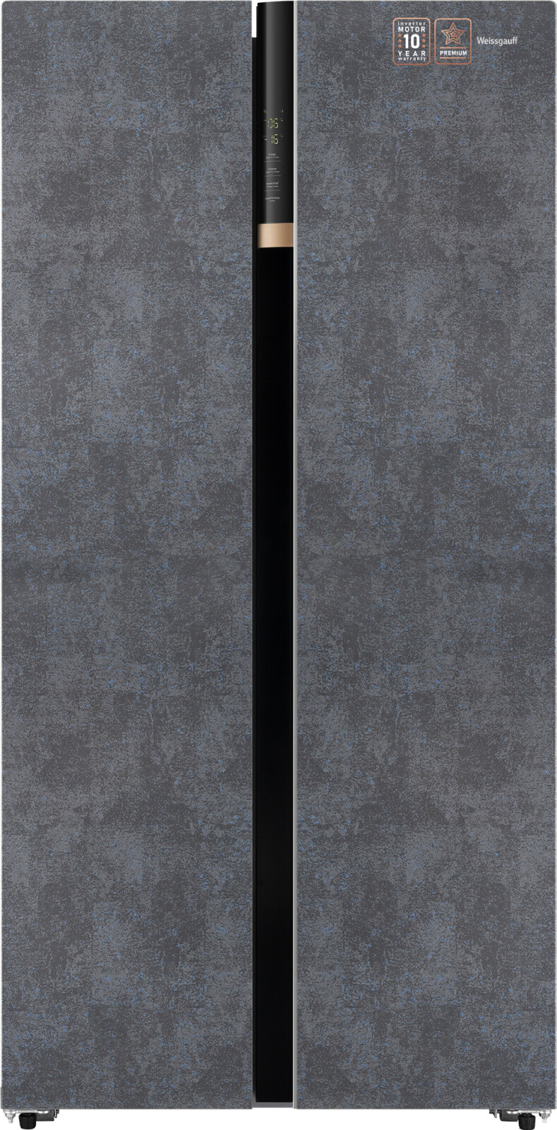 

Холодильник Side by Side Weissgauff WSBS 590 NoFrost Inverter Premium Rock Glass