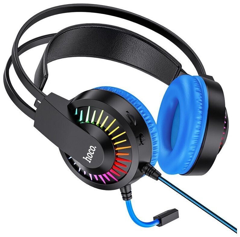 

Компьютерная гарнитура Hoco W105 синий