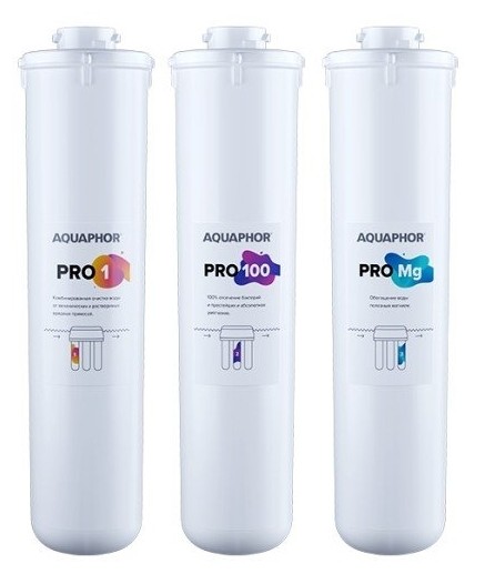 

Сменный модуль для фильтра Аквафор Pro1-Pro100-ProMg Комплект картриджей (3шт)