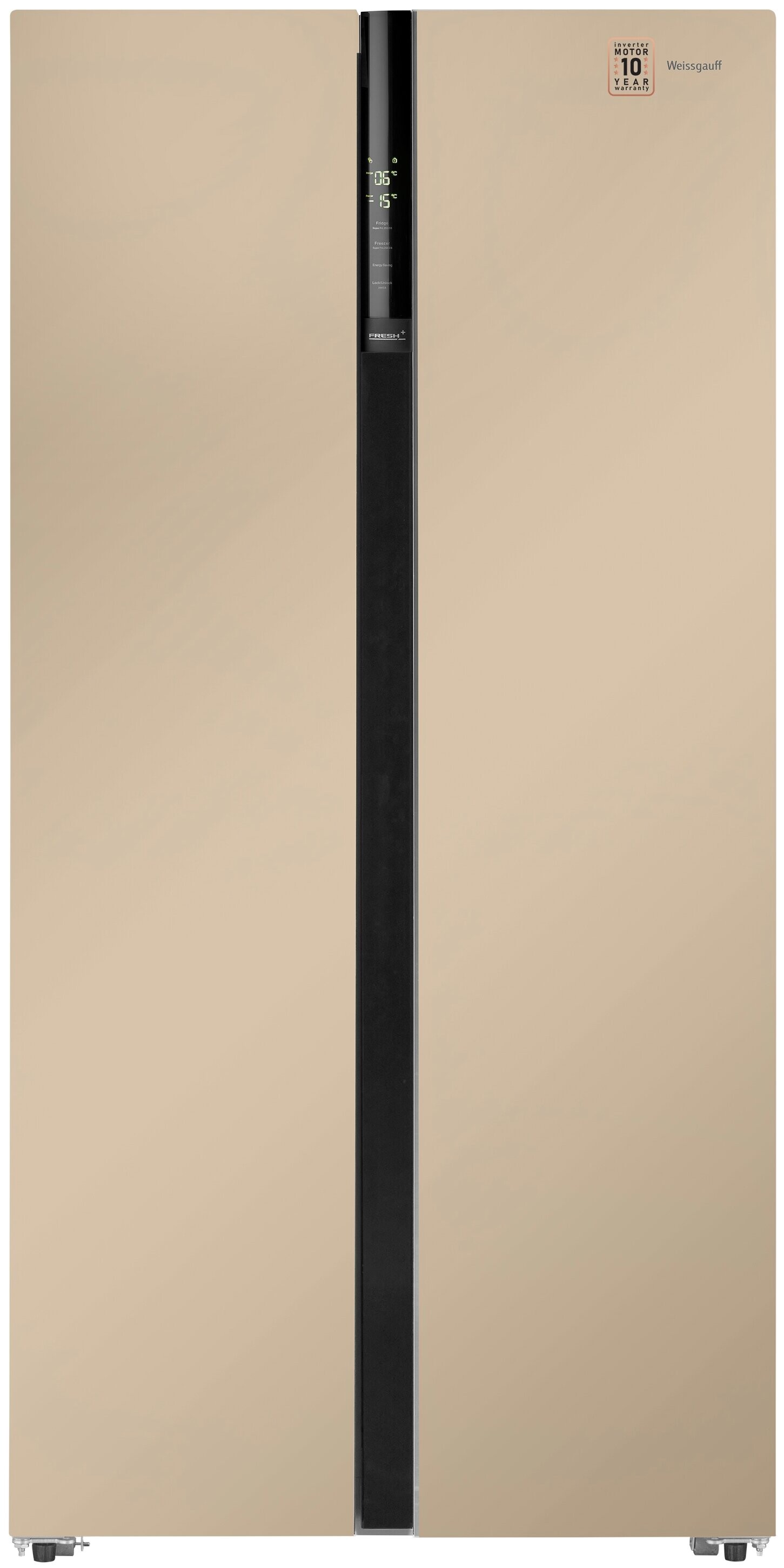 

Холодильник Side by Side Weissgauff WSBS 600 BeG NoFrost Inverter
