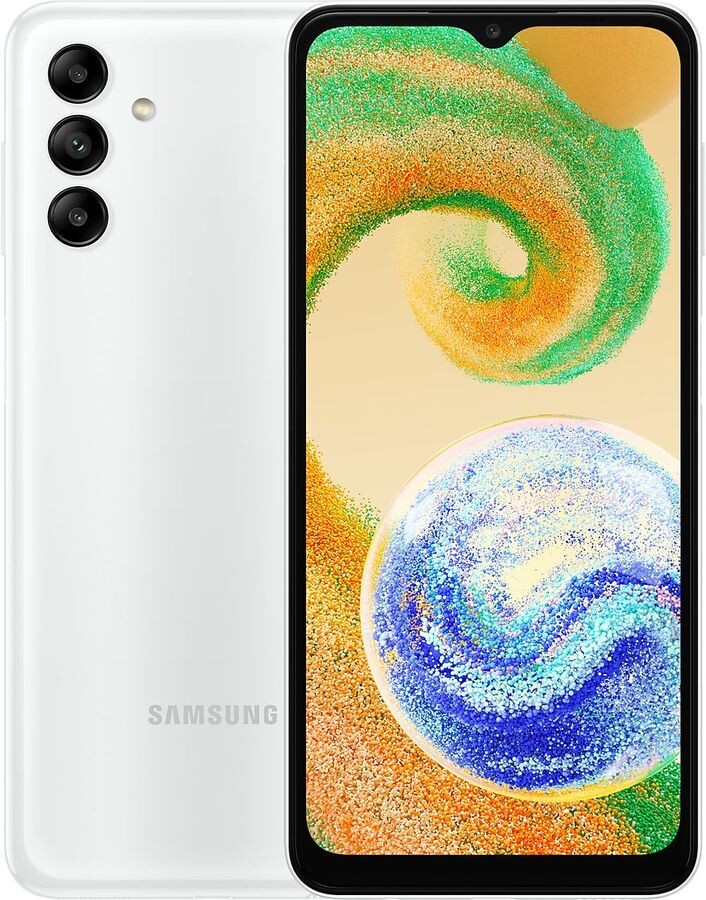 

Телефон Samsung Galaxy A04s 4/64Gb белый (SM-A047F)