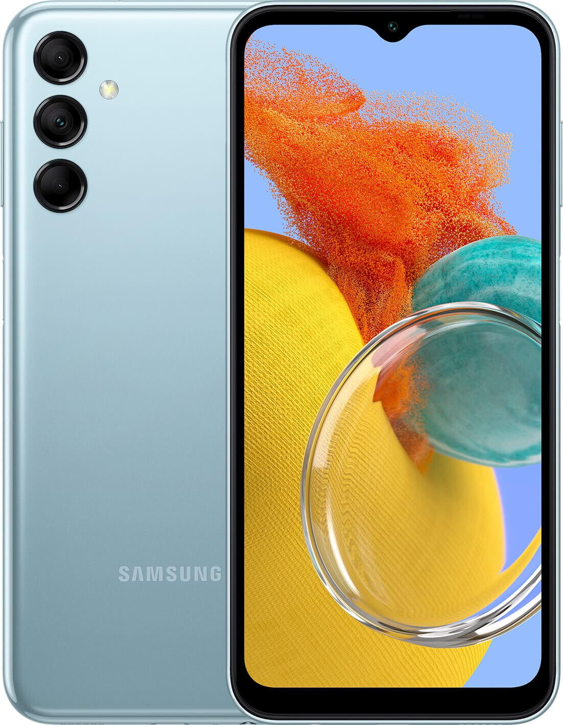 

Телефон Samsung Galaxy M14 4/64Gb голубой (SM-M146B)