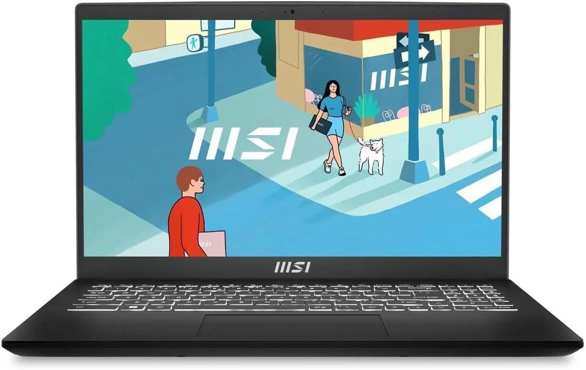 Ноутбук MSI Modern 15 H B13M-096XRU i5 13420H 16Gb SSD512Gb Intel Iris Xe graphics Free DOS black (9S7-15H411-096)