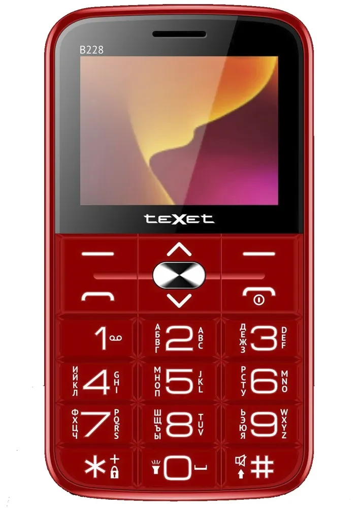 

Телефон TeXet TM-B228 Red