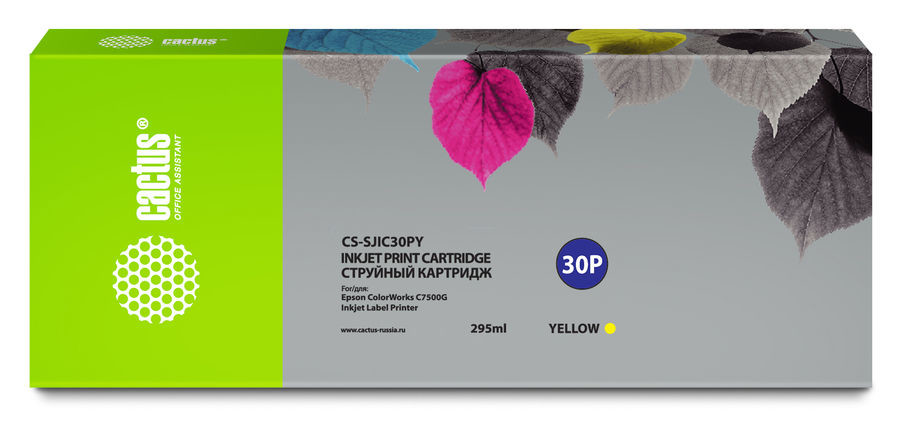 

Картридж Cactus CS-SJIC30PY желтый