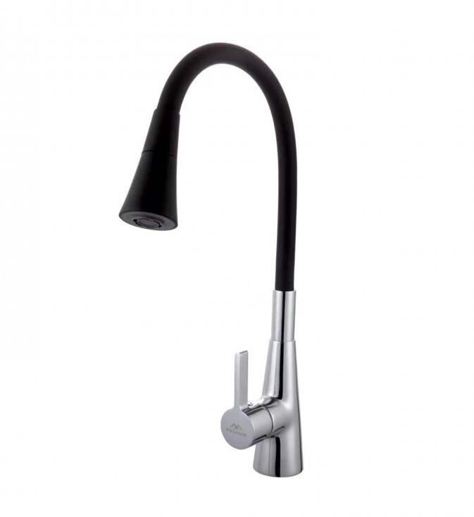 

Смеситель для кухни Fashun A4153-B14 хром/чёрный