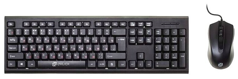 

Комплект мыши и клавиатуры Oklick 621M IRU черный USB
