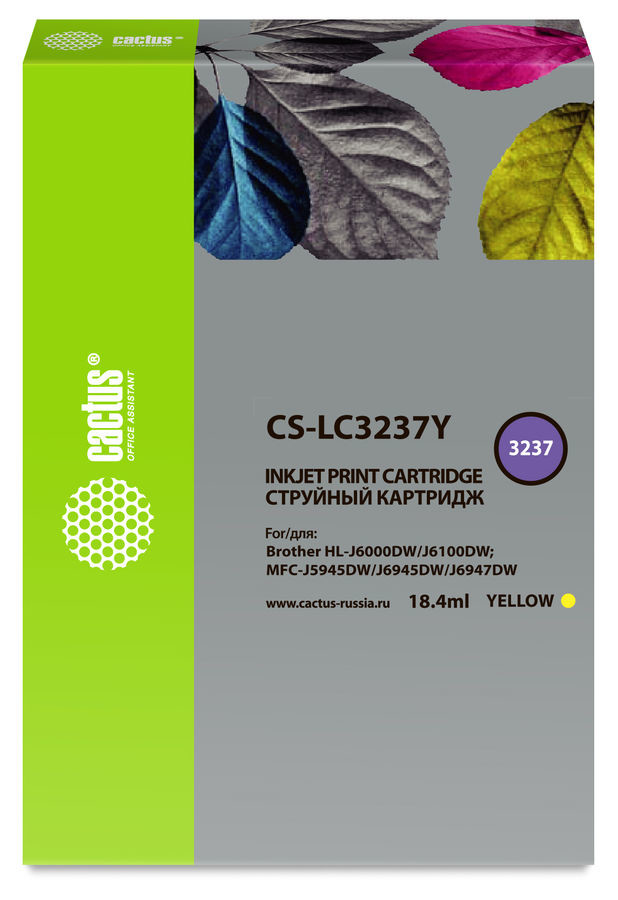 

Картридж Cactus CS-LC3237Y желтый