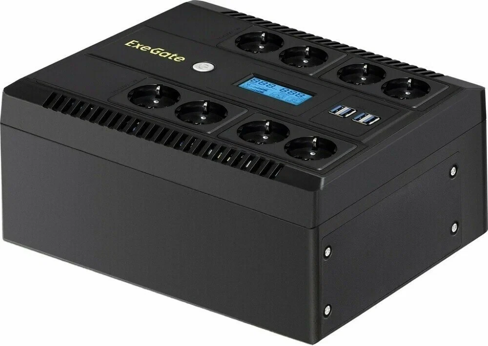 

Источник бесперебойного питания EXEGATE LHB-800.LCD.AVR.8SH.CH.USB (EX293857RUS)
