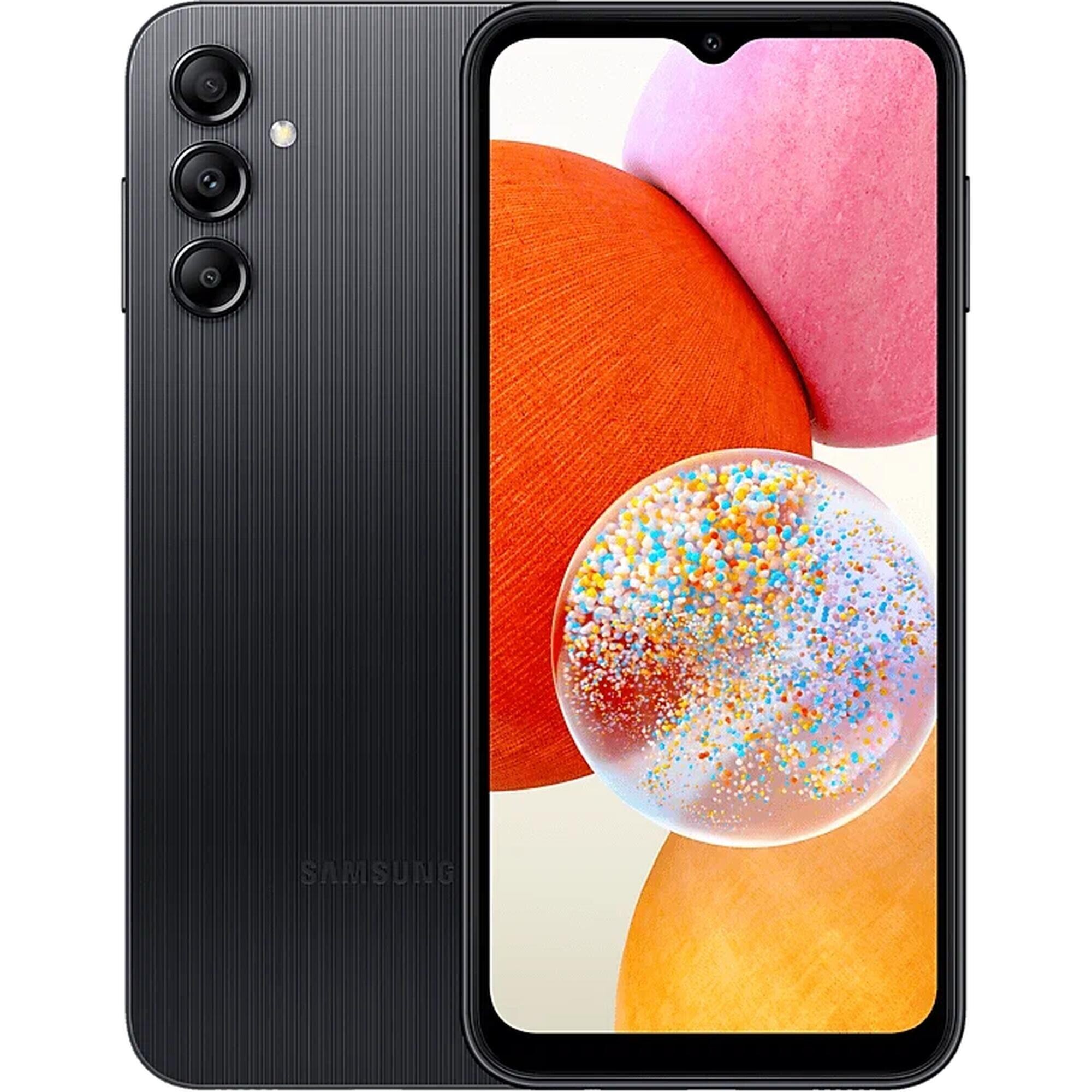 

Телефон Samsung Galaxy A14 4/128Gb черный (SM-A145FZKGMEA)