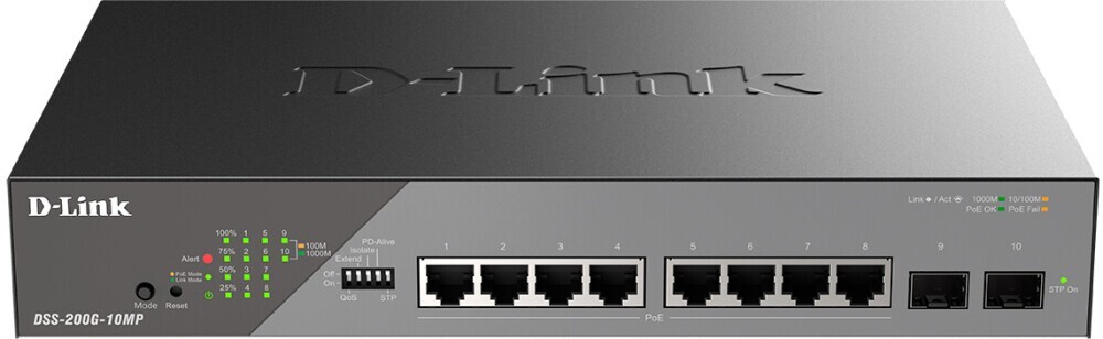 

Коммутатор D-Link DSS-200G-10MP/A1A
