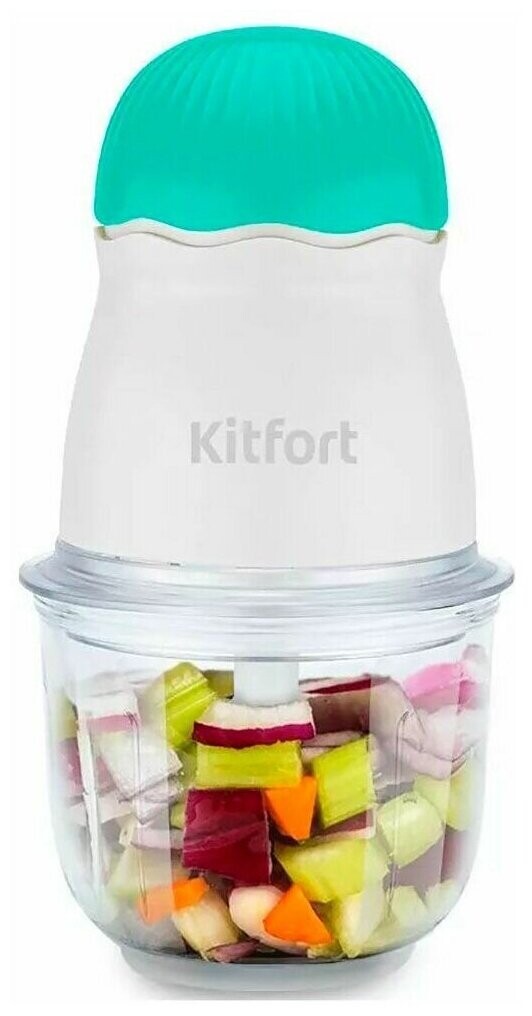 

Измельчитель Kitfort KT-3064-3 бело-бирюзовый