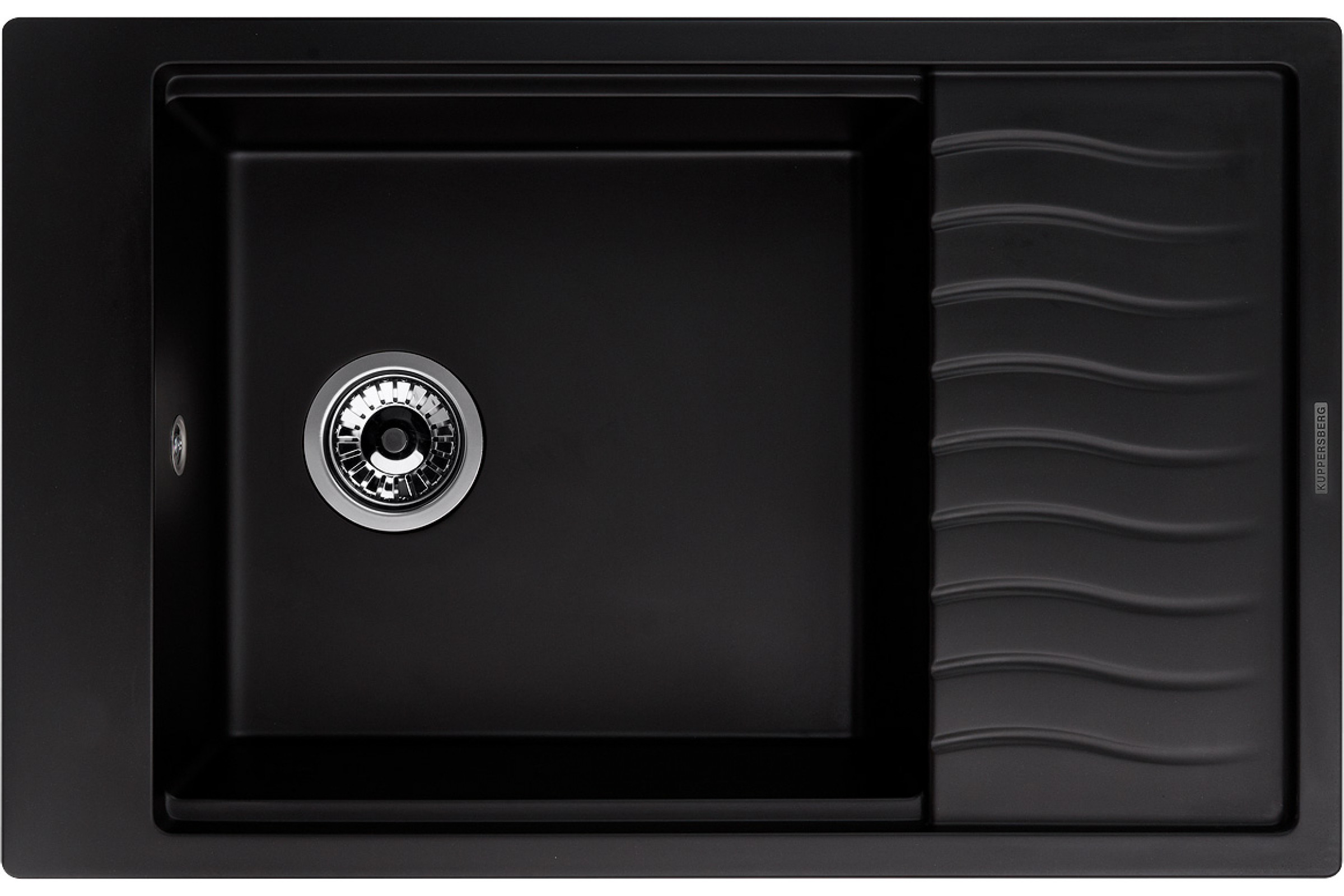 

Кухонная мойка Kuppersberg MILA 1B1D BLACK METALLIC