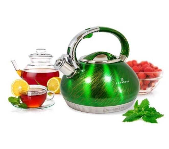 

Чайник для плиты Edenberg EB-1935 зеленый 3л