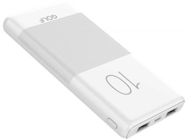 

Внешний аккумулятор Golf G80 White 10000 Mah