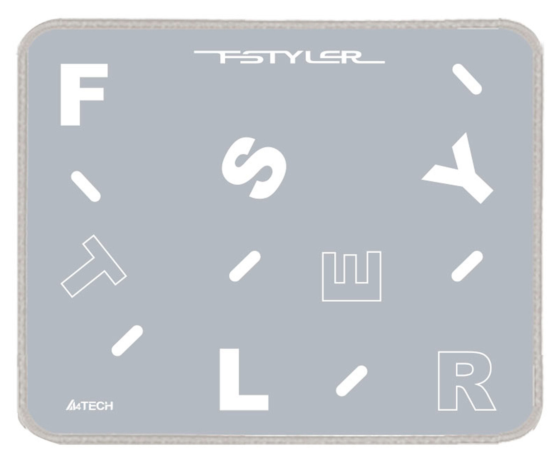 

Коврики для мыши A4Tech FStyler FP25 серый/белый (250x200x2мм)
