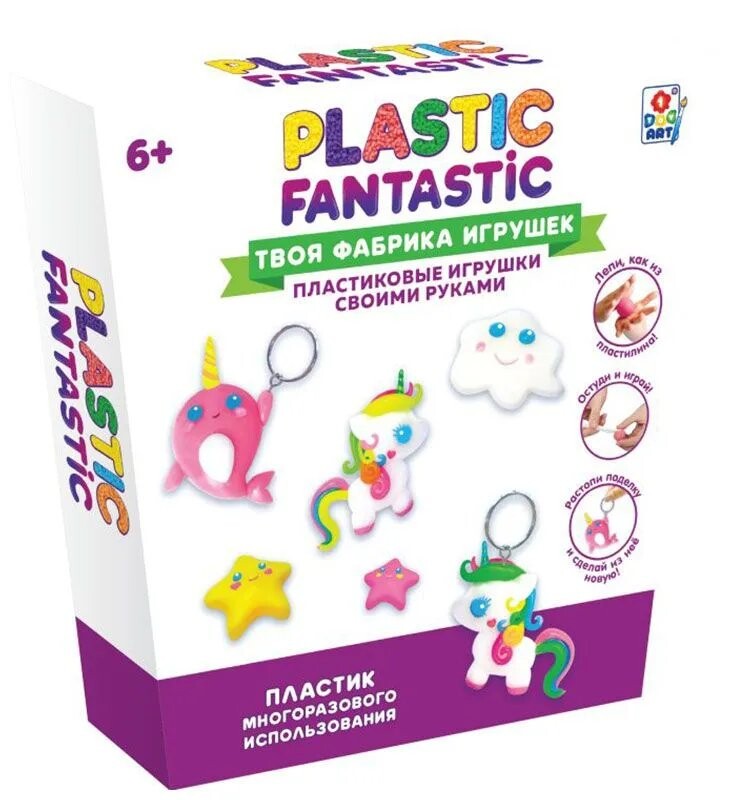 

Набор для творчества 1 TOY Plastic Fantastic Единорог (Т20337)