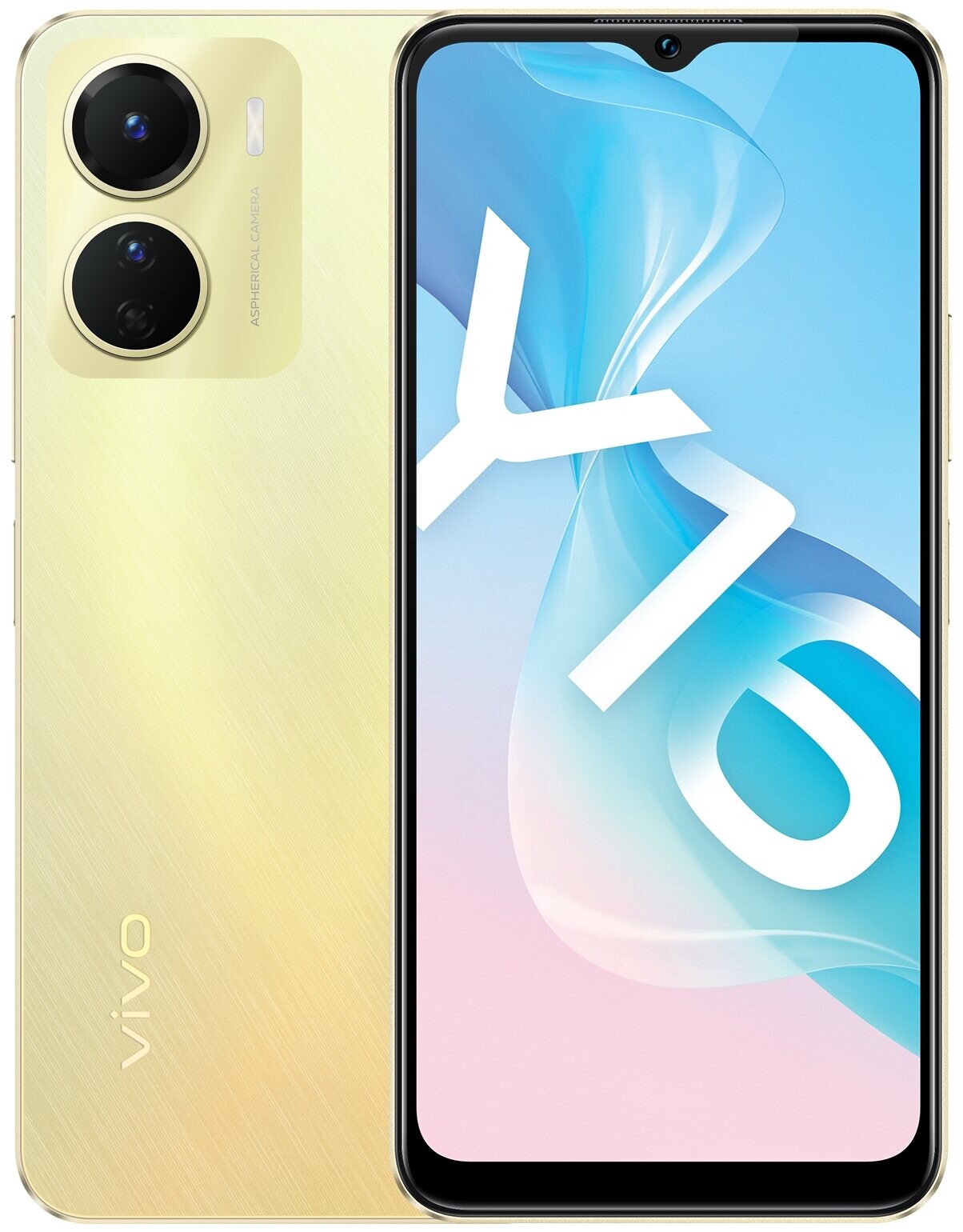 

Телефон Vivo Y16 4/64Gb Золотое сияние