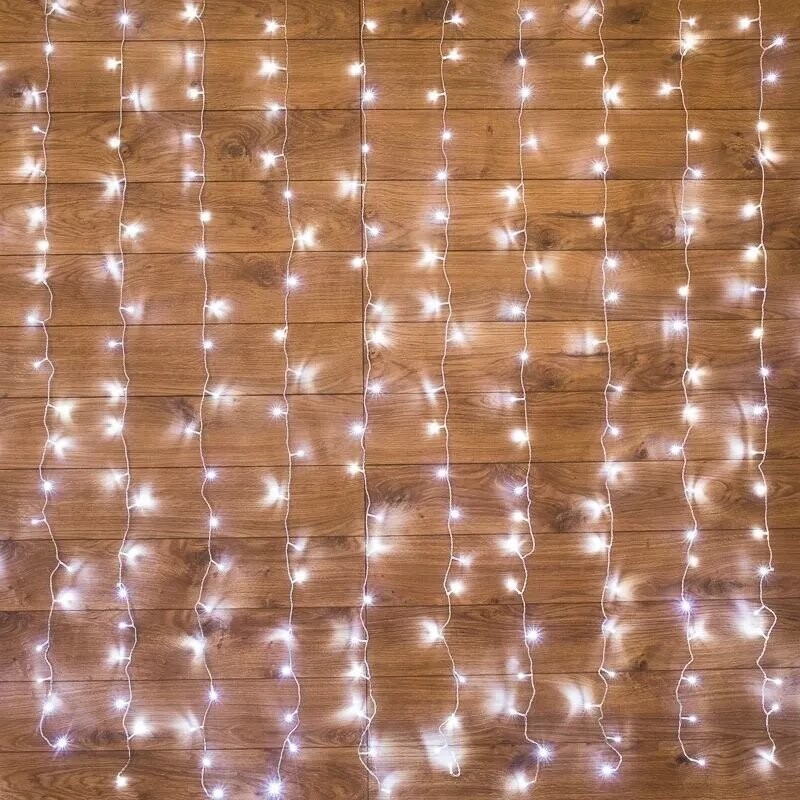 

Гирлянда Neon-Night Дождь 8 режимов 2х3м 240LED, прозрачный провод, белый (235-065)