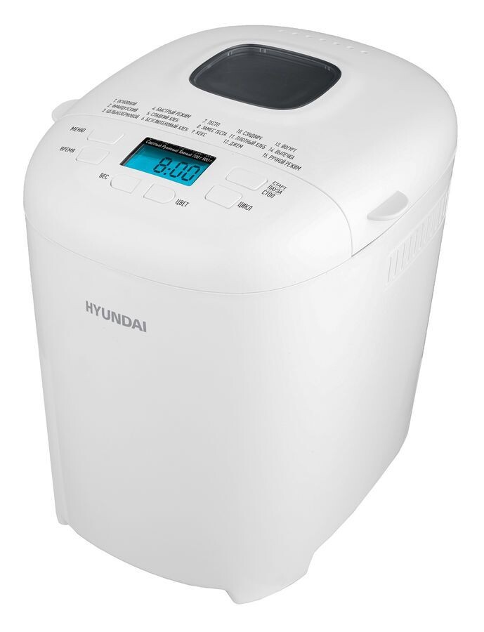 

Хлебопечка Hyundai HYBM-M0714 белый