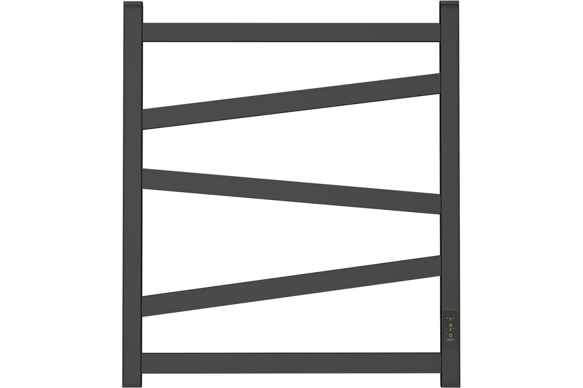 

Полотенцесушитель электрический Point Феникс PN15856B П5 500x600, диммер справа, черный