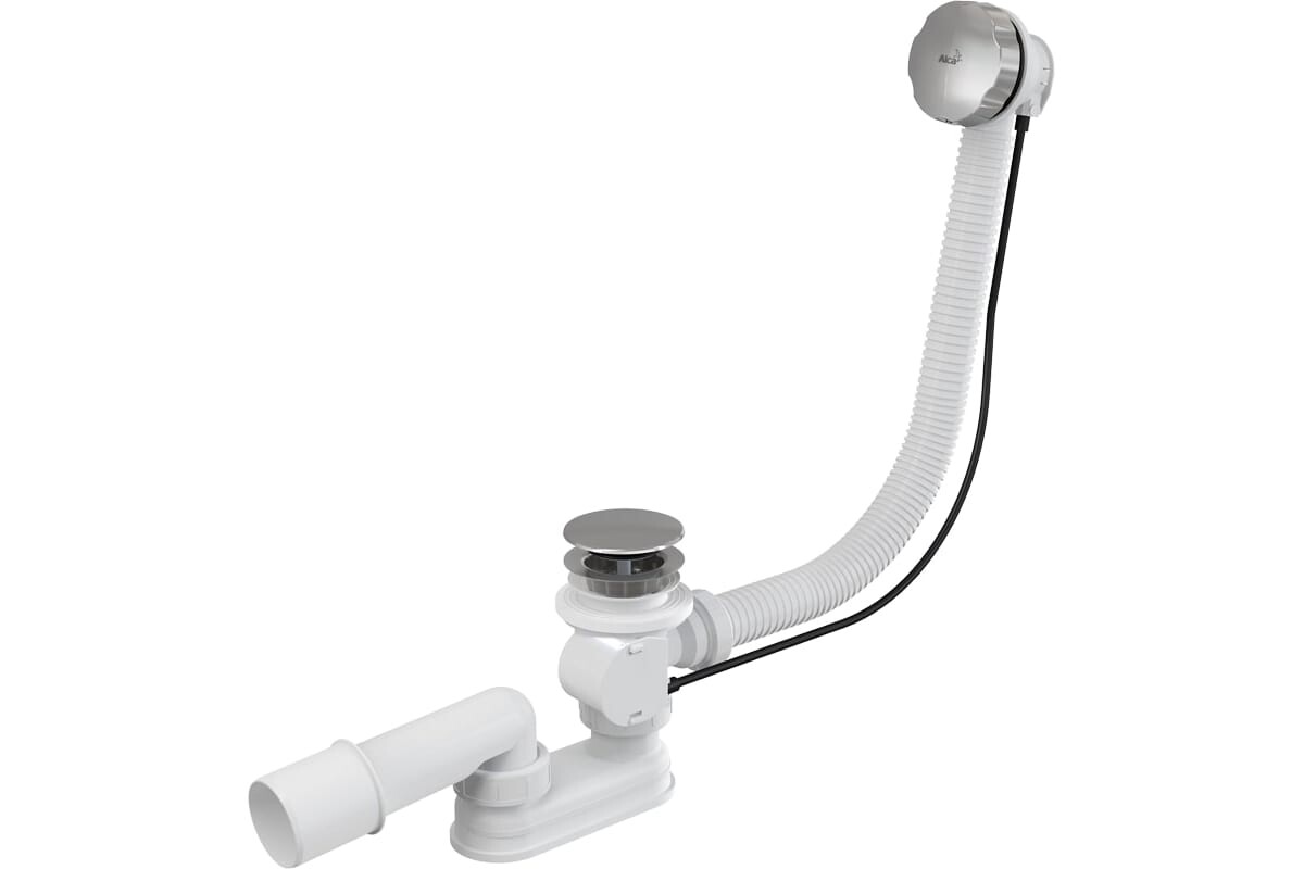 

Сифон Alca Plast A55KM-80 для ванны автомат комплект металл (длина 80cм)