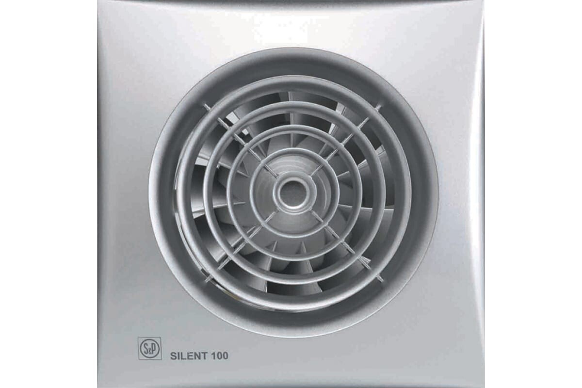 

Вентилятор вытяжной Soler & Palau Silent-100 CZ Silver (серебро)