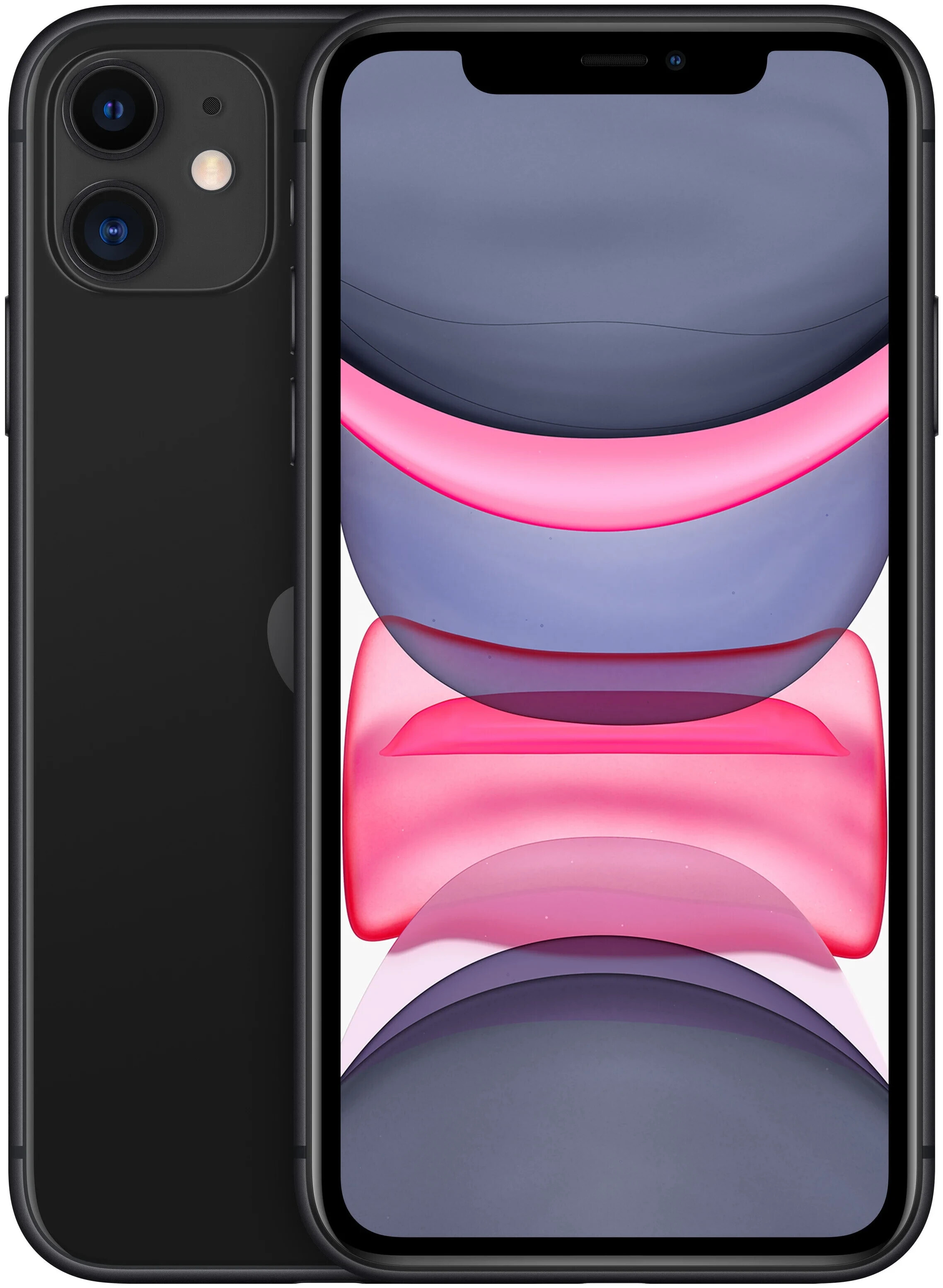

Телефон Apple iPhone 11 (A2221) 4/128Gb черный (MHDH3AA/A)