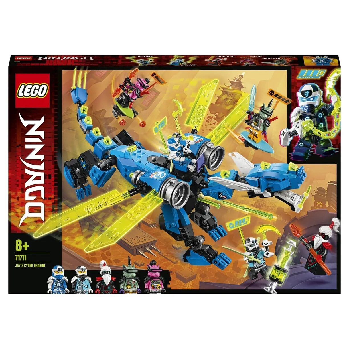 

Конструктор LEGO Ninjago Кибердракон Джея (71711)