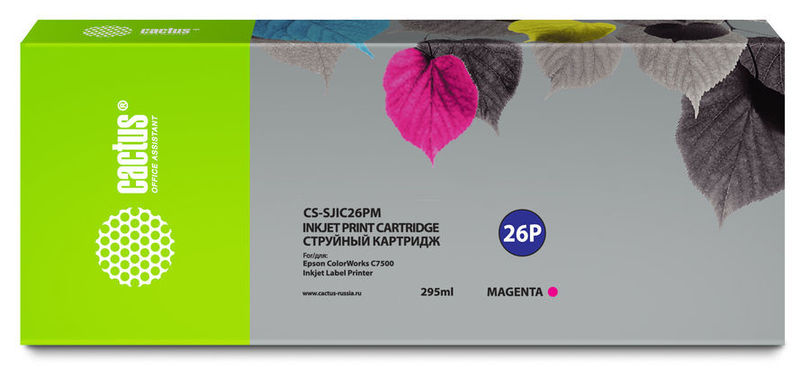 

Картридж Cactus CS-SJIC26PM пурпурный