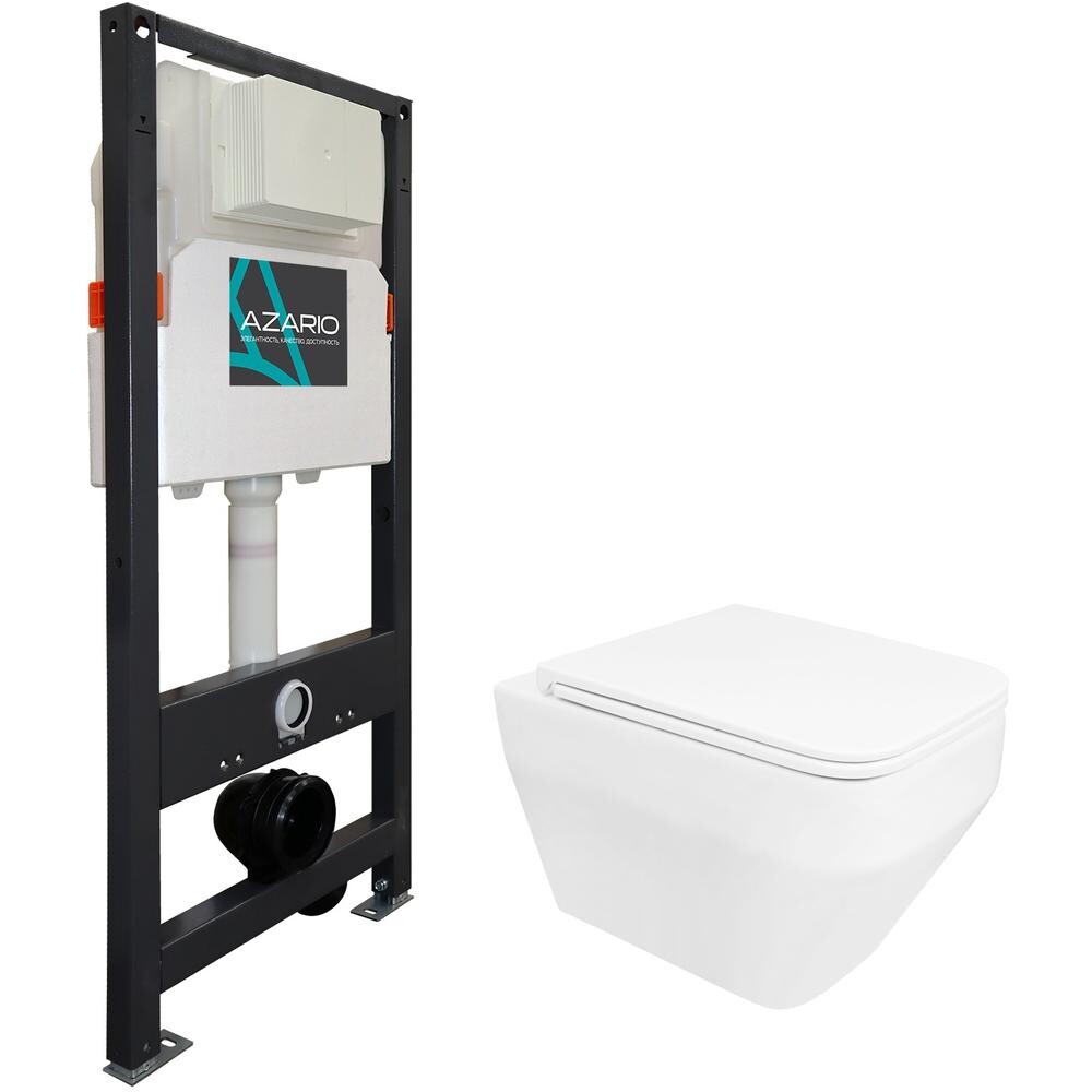 

Комплект инсталляции Azario AZ-501A+AZ-0062 (Сет Инсталляция 3/6л +MONEO унитаз с сидением м/л, без клавиши)