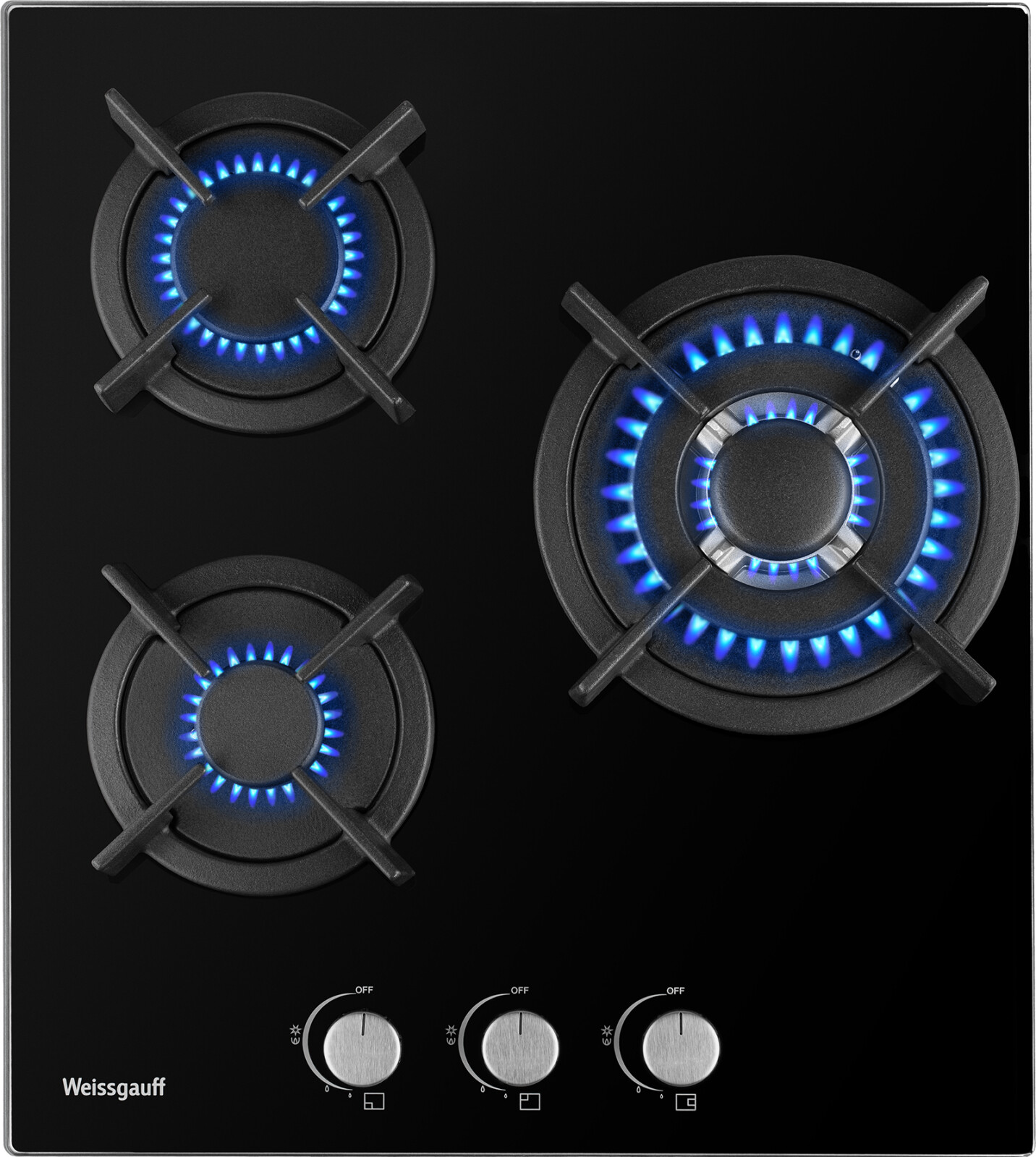 

Газовая варочная панель Weissgauff HGG 451 BGh Nano Glass