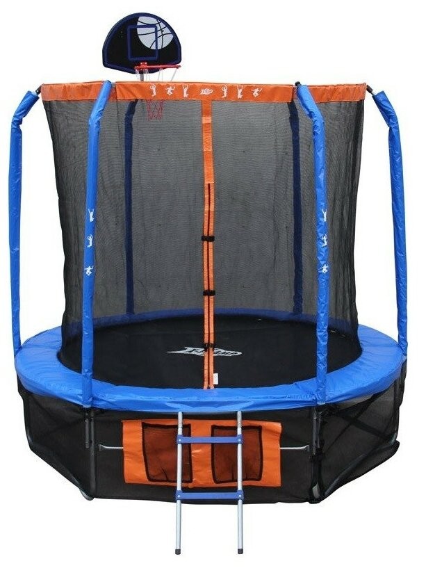 

Батут Ecos BS-10FT-3 с сеткoй и баскетбольным кольцом (010365)
